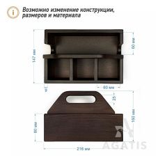 Подставка для салфеток из дерева К40