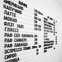 Магнитное настенное меню арт. U16