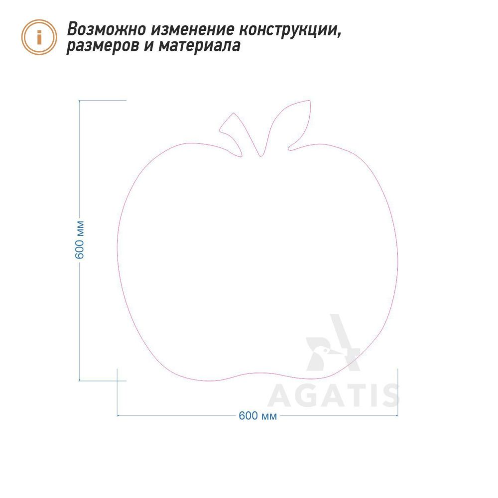 Меловая доска без рамы F24