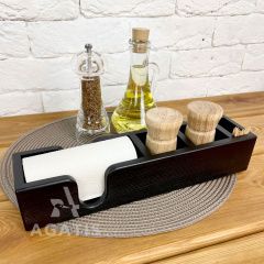 Деревянная салфетница К57